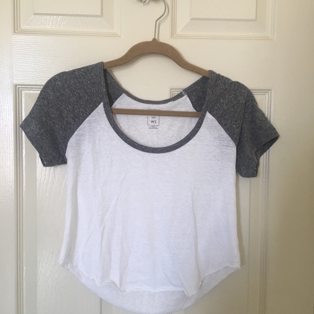 Cropped Baseball Tee